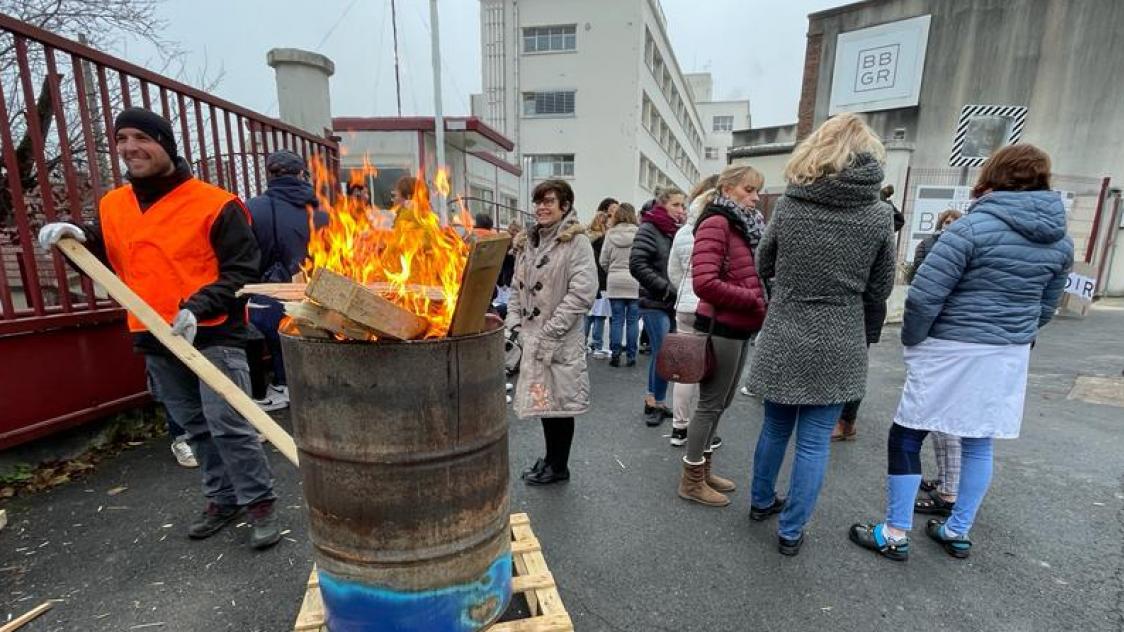 S zanne. Les salari s du fabricant de verres optiques BBGR en